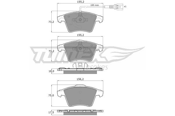 TOMEX BRAKES Jarrupala, levyjarru TX 13-931